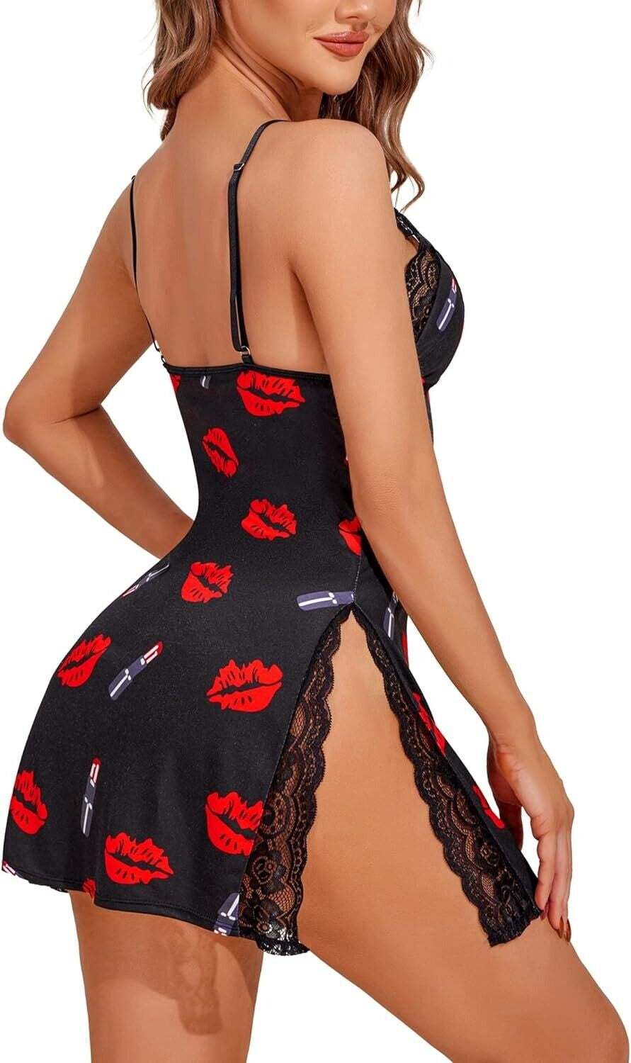 Women Sexy Lingerie Lace Cotton/Silk Dress Underwear Babydoll Nightwear Pajamas